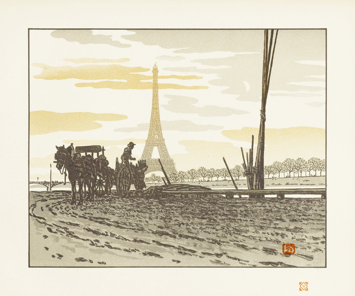 Henri Rivière’s *Thirty-Six Views of the Eiffel Tower* (1888–1902) — The Public Domain Review