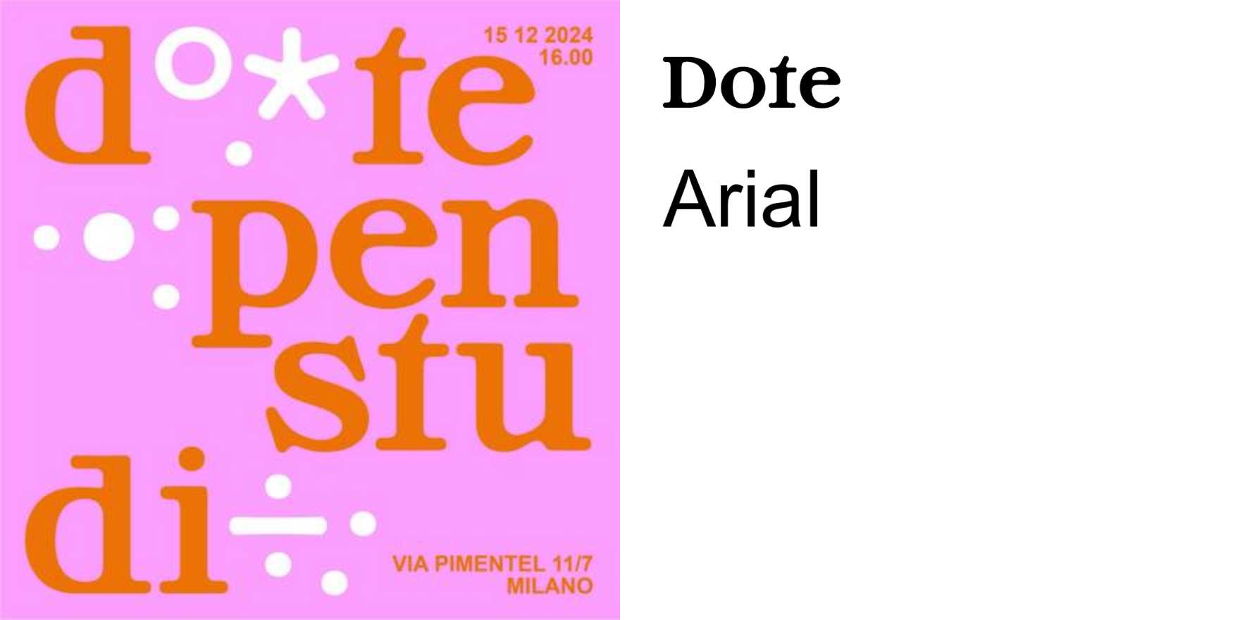 Dòte Textiles - Fonts In Use