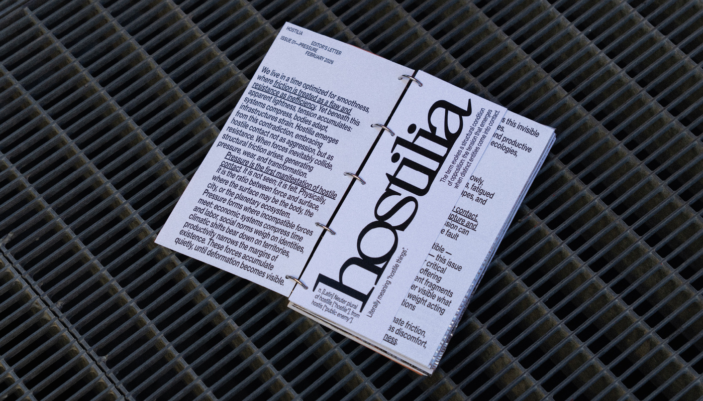 Hostilia issue 01, “Pressure” - Fonts In Use