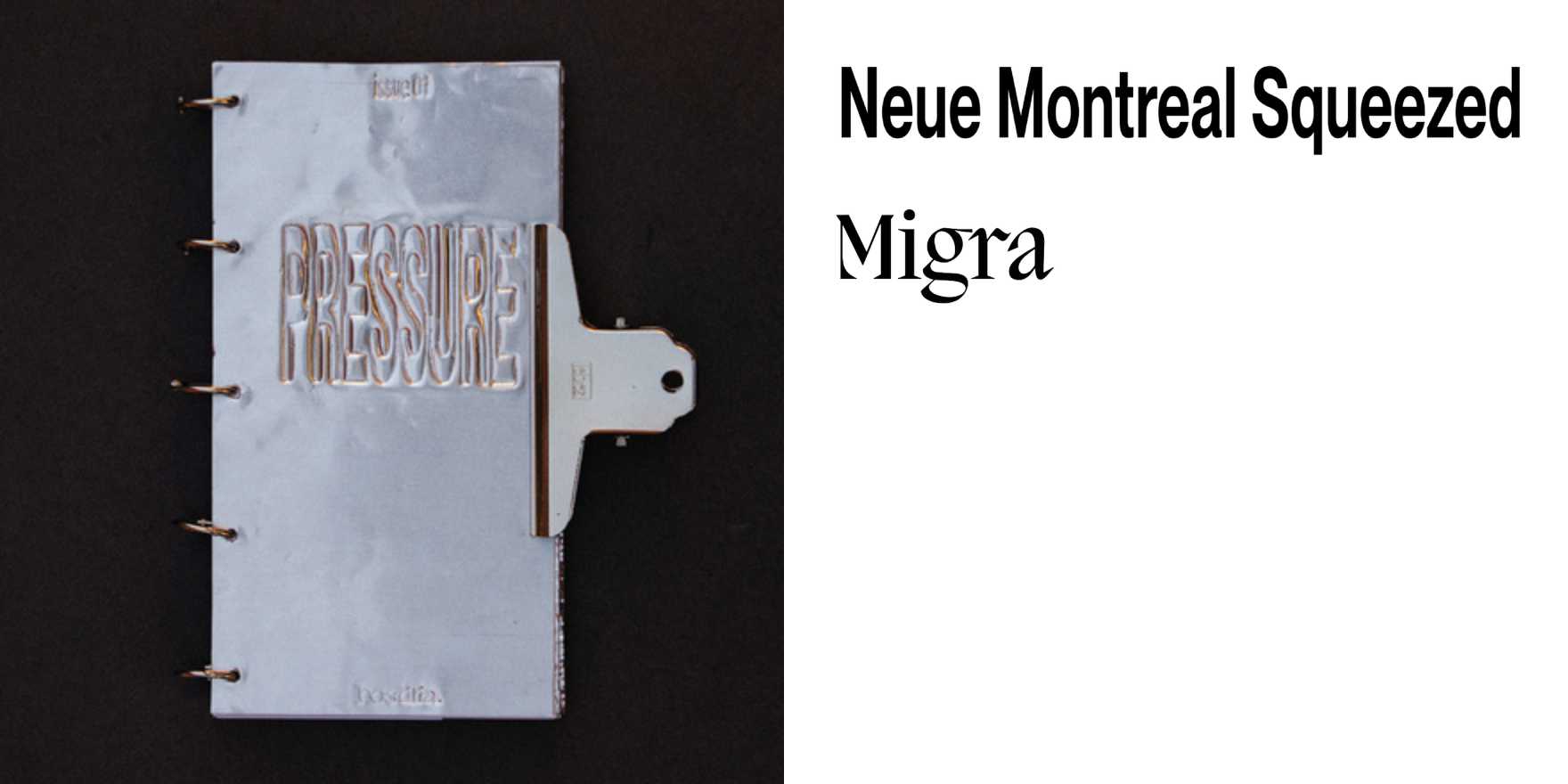 Hostilia issue 01, “Pressure” - Fonts In Use